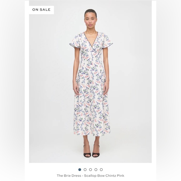 Hill House Dresses & Skirts - The Brie Dress - Scallop Bow Chintz Pink Floral Maxi Dress